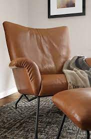Modern leather lounge chair with ottoman classico. Paris Leather Chair Ottoman Modern Accent Lounge Chairs Modern Living Room Furniture Room Board In 2021 Modern Leather Chair Leather Chair Ottoman Leather Lounge Chair