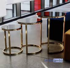 Metal Ayakli Zigon Sehpa Lamba Lamba