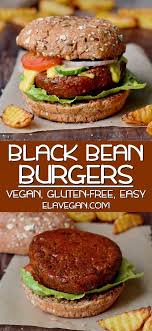 Vegan Black Bean Burger In 2020 Easy Veggie Burger Veggie Burgers Recipe Vegan Burger Recipe