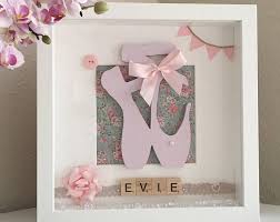 Gepersonaliseerde Tiener Verjaardag Vak Frame Meisjes Etsy Ballet Gift Ballerina Picture Box Frames
