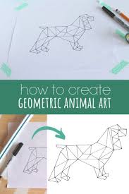 This Turtorial Teaches You How To Create Geometric Animal Art With Step By Step Instructions Making Personal Geometric Art Animal Geometric Animals Animal Art