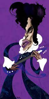 Vector cartoon illustration of beautiful girl expression with surprise. Purple Rain Cartoon Movement