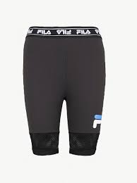 Black And White Striped Biker Shorts Fila Heritage Donatella Tight Biker Shorts 40 00 Biker Shorts Tights Shorts