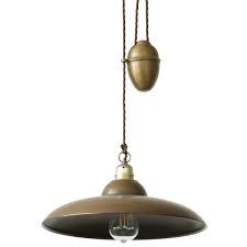 This pendant light will perfectly decorate any café, bar, restaurant as well as room of your house. Rustic Pendant Lamp From Holland Adjustable With Counterweight Casa Lumi