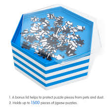 Puzzlers will be able to separate the different pieces, for example combine the. Becko Stackable Puzzle Sorting Trays Jigsaw Puzzle Sorters With Lid White Blue Walmart Com Walmart Com