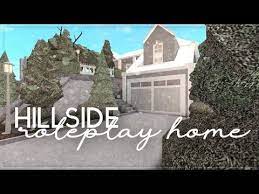 Roblox Bloxburg Hillside Roleplay Home House Build Building A House House Designs Exterior Hillside House