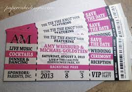 Gig Ticket Wedding Invite Concert Ticket Invitations Ticket Wedding Invitations Ticket Invitation Birthday