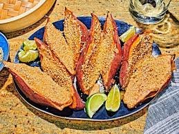 Sweet Potatoes With Tahini Butter Recipe Cooking Sweet Potatoes Nyt Cooking Recipes