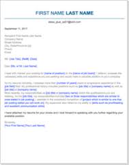 Get the Job with Free Professional Cover Letter Templates