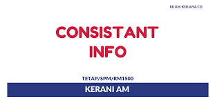 Terengganu jalan putra a/2,taman bandar putra no 17,ground floor & first floor. Jawatan Kosong Terkini Consistant Info Kerani Kerja Kosong Kerajaan Swasta