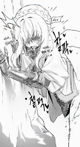 kyahagood, needle knight leda, elden ring, absurdres, highres, 1girl,  blush, braid, hand on wall, implied sex, knight, monochrome, simple  background, sweat, white background - Image View - | Gelbooru - Free Anime  and Hentai Gallery