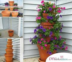 Diy Garten Dekoideen Mit Tontopfen Die Man Ganz Leicht Selber Machen Kann In 2020 Diy Garten Garten Garten Bepflanzen