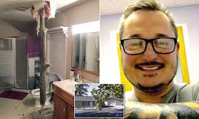 Man hits snooze button avoids being impaled tree branch