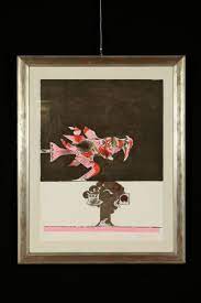 Graham Vivian Sutherland 1903 1980 Cornici Litografia Retro