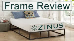 Shop zinus bed frames and mattress foundations for twin, twin xl, full, queen, king, and cal king beds. Zinus Platform Bed Frame Review Youtube