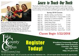Studying child development and family studies can lead to a variety of different jobs or career paths. Early Childhood Education Spring 2018 Lake County Campuslake County Campus