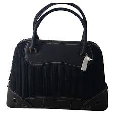 Christian Dior Montaigne Chris 1947 Handbags Leather Black Ref 176168 Joli Closet Sac christian dior noir en cuir. montaigne chris 1947
