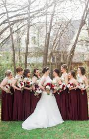 Burgundy And Gold Bridesmaids Dresses Blush Gold Wedding Burgundy Wedding Gold Bridesmaid Dresses