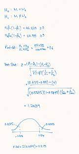 It evaluates how well the sample data support the null hypothesis. Finding P Value Of Two Sample Hypotesis Test For Proportion Cross Validated