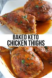 Keto Baked Chicken Thighs W Bbq Sauce Recipe In 2020 Baked Bbq Chicken Thighs Homemade Bbq Sauce Recipe Keto Chicken Thigh Recipes