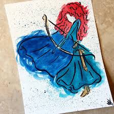 1920 x 1080 jpeg 534 кб. Dashesofcolor On Instagram Princess Merida In Watercolor From The Movie Brave I Am Head Over Watercolor Disney Disney Princess Drawings Disney Princess Art