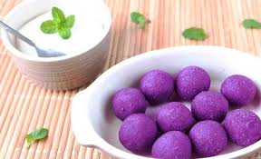 3 Simple Purple Sweet Potato Desserts Fluster Buster Purple Sweet Potatoes Sweet Potato Dessert Sweet Potato