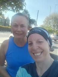 Lovely morning out there for a few miles with Orna😀🏃‍♀️