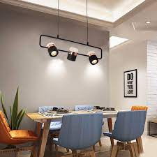 It's extremely important that you go through adequate lighting, but exteriorly it being too bright fallowness precluding it having any glare. Ganeed Contemporary Led Pendant Lighting Track Lights Fixtures 3 Light Kitchen Island For Basement Dining Room Pendant Lights Aliexpress