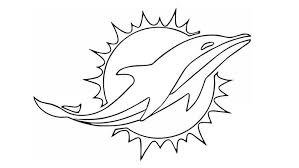 Miami Dolphin Coloring Pages In 2020 Dolphin Coloring Pages Football Coloring Pages Miami Dolphins Logo