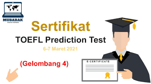Dan ditemukanlah informasi penyelenggara tes toefl di ugm. Sertifikat Toefl Prediction Test Maret 2021 Gelombang 4 Youtube