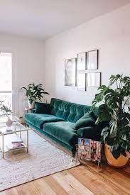 Boho Style The Green Velvet Sofa 20 Stylish Options Sofa Inspiration Living Room Green Trendy Living Rooms