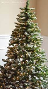 You've definitely seen flocked christmas trees before, especially if you've ever browsed artificial christmas trees. How To Add Snow To An Artificial Tree U Create Frosted Christmas Tree Decorating With Christmas Lights Flocked Christmas Trees