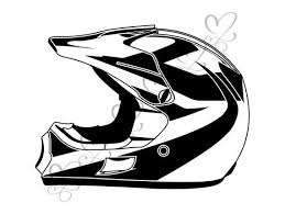 Bike Helmet Clipart Black And White Motocross Helmet Crash Helmet Sports Race Motorcycle Racing Etsy In 2020 Motocross Motocross Helmets Helmet Drawing