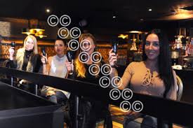 39807408-Pic Luan Marshall 10/11/2015 Unit 7 nightclub preview, Festival  Leisure Park, Basildon In the 3rd room called Rhythm L-R Avivie Martin,  Georgina Wood, Lacey Hall, Becca Skerritt