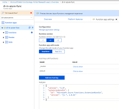 For azure functions app settings, they're stored either locally in a configuration file, or when deployed, in the azure (function) app service's application settings (platform features > configuration > application settings). Di Sample Code Works When Function App Is V2 But Not V3 Issue 40 Azure Azure Functions Dotnet Extensions Github