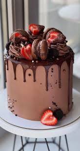 There are many birthday cake designs available but these were. Pretty Cake Designs For Any Celebration Chocolate Cake With Strawberry Chocolate Drips