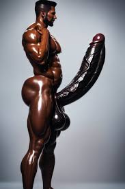 Full View Of Penis And Balls, Enormous Thick Juicy Erect Veiny Black Penis,  Arching Porno IA