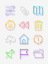 Neon Style Mobile App Icon Element Neon Light Effect Gradient Png Transparent Clipart Image And Psd File For Free Download Mobile App Icon Calendar Icon App Icon