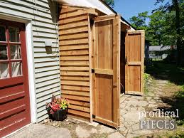 It all started like this. Diy Bike Garden Shed Tutorial From Cedar Wood Prodigal Pieces