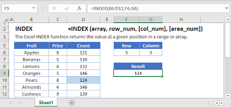Index Function Examples In Excel Vba Google Sheets Automate Excel