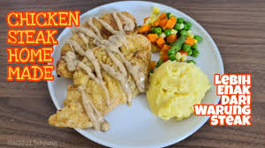Let's face it, finding reasonably priced chicken breast or thighs is easy. Resep Steak Ayam Rumahan Chicken Steak Sauce Roasted Sesame Resep Dan Review Asahid Tehyung