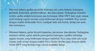 Pengertian Qada Dan Qadar Contoh Hubungan Hikmah Beriman Kepada Fungsi Mengimani Jodoh Berdasarkan Alquran Dan Hadis Maka Iman Rangkaian Seri Dan Paralel Allah