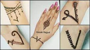 To connect with k4 henna, join facebook today. Beautiful V Letter Tattoo Mehndi Design How To Apply Youtube