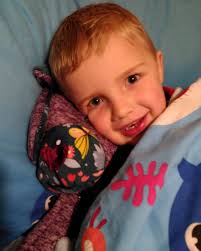 Jack is snuggled up with his friend baby Joy