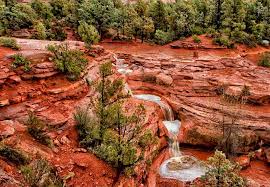 Roughly another 1/4 mile along soldier pass trail and you'll be at seven sacred pools. Seven Sacred Pools Arizona