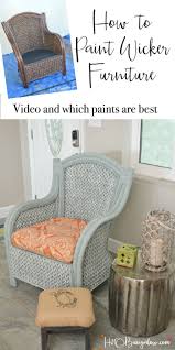 How To Paint Wicker Furniture With A Paint Sprayer Tutorial And Video Shows How To P Painting Wicker Furniture Wicker Patio Furniture Outdoor Wicker Furniture