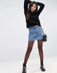 Discover Fashion Online Winter Skirt Outfit Denim Skirt Outfits Denim Skirt Outfit Winter