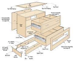 If you have a filing cabinet already, but you don't appreciate the way the industrial metal looks in your home office, these plans show you how to repurpose the cabinet. Lateral File Cabinet Woodworking Project Woodsmith Plans