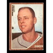 Ken Johnson Autographed 1962 Topps Card #278 Houston Colt .45's SKU #198855