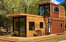 Reclaimed texas bowling alley floors were repurposed as countertops that adorn the kitchen cabinets that once housed lab equipment in brooklyn, new york. Texas Tiny Home Is Made From Two Shipping Containers The Spaces